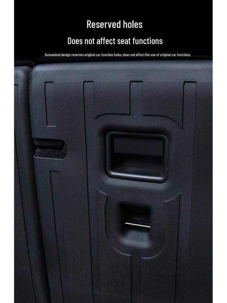 Tesla Model Y Rear Seat Back Pad TPE Trunk Protector.