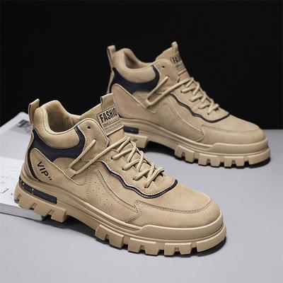 Men's Casual Boots Soft Sole Anti Slip Four Seasons Work Outdoor Boots Student Sports Boots Fashion Youth Versatile Trendy Boots