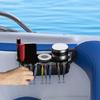 Boat Storage Organizer Seat Caddy with Drainage Stable Cup Holder Accessories
