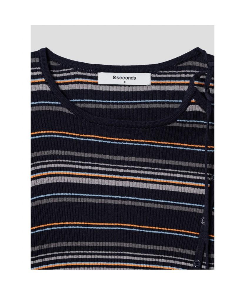 8seconds Multi Stripe Pullover Navy