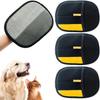 3PCS Double-sided Pet Grooming Gloves Multi-functional Thickened Pet Hair Remover Brush Black Soft Static Dedusting Brush Carpet