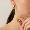 Classic Dangle Earrings for Women Trendy Stainless Steel Gold Plated Earrings Waterproof Dainty Jewelry Gift