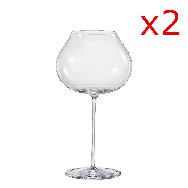 2 Pcs All-Purpose Crystal Wine Glasses Universal Red Wine Glass Designer Rum Champagne Flute Sherry Goblet Grands Crus White Cup