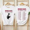 Bruno Mars 2026 Summer Concert Shirt Tour Cotton Tshirt Retro Music Tour Merch Doublesided Printed Unisexs Unisexs Streetwear