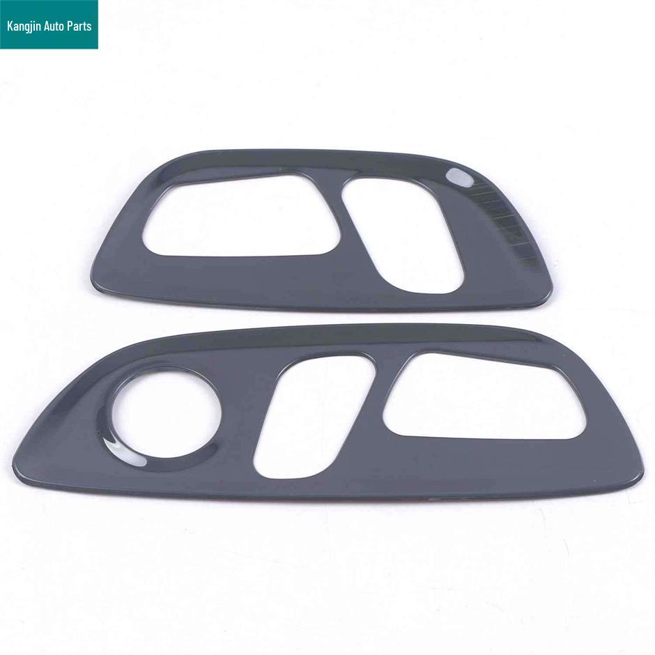 Compatible with 2021 Toyota Sienna SIENN: Black Titanium Brushed Interior Modification Glass Lifter & Rear Reading Light.