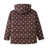 ZA Womens Winter Loose Fit Floral Print Hooded Padded Coat