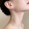 Elegant Bow Tassel Earrings: Stylish, High-End Ear Jewelry for Women