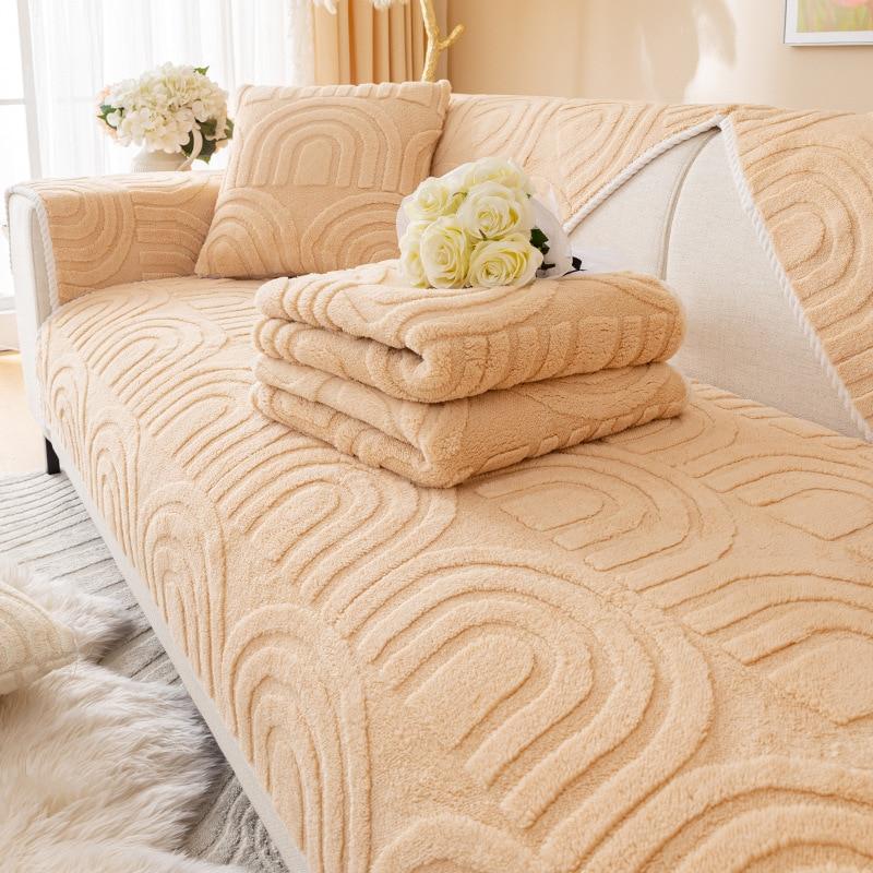 New Embossing Sofa Couch Covers Pets Kid Mat Modern Anti-slip Sofas Towel for Living Room Slipcover Sofa Protector Blanket