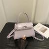 Damen S Kleines Quadratisches Kelly Bag Mit Schloss Schnalle Modische Handtasche