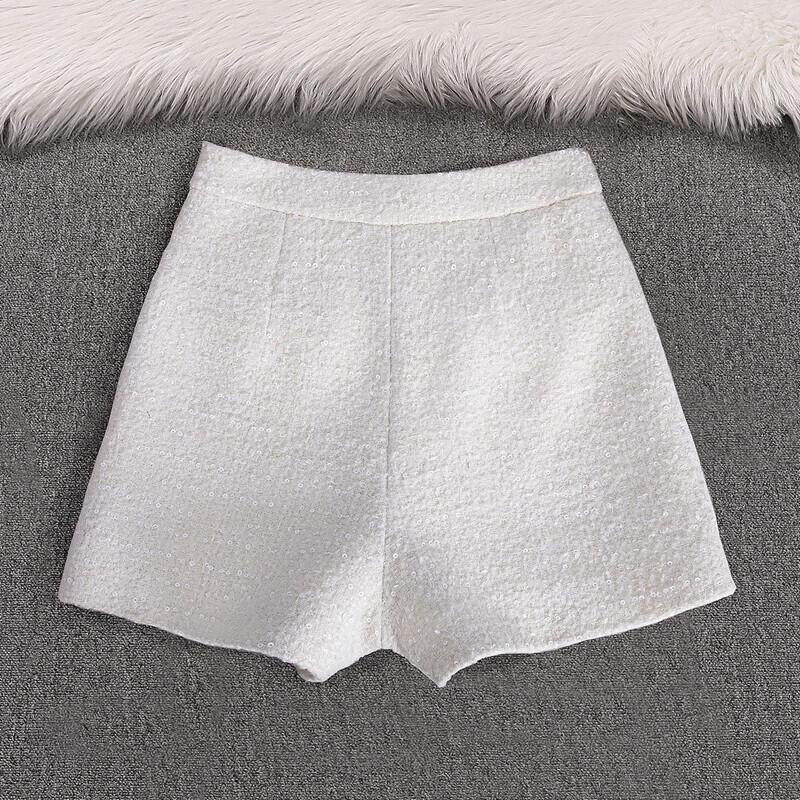 Women's Elegant High-Waist Wide-Leg Shorts