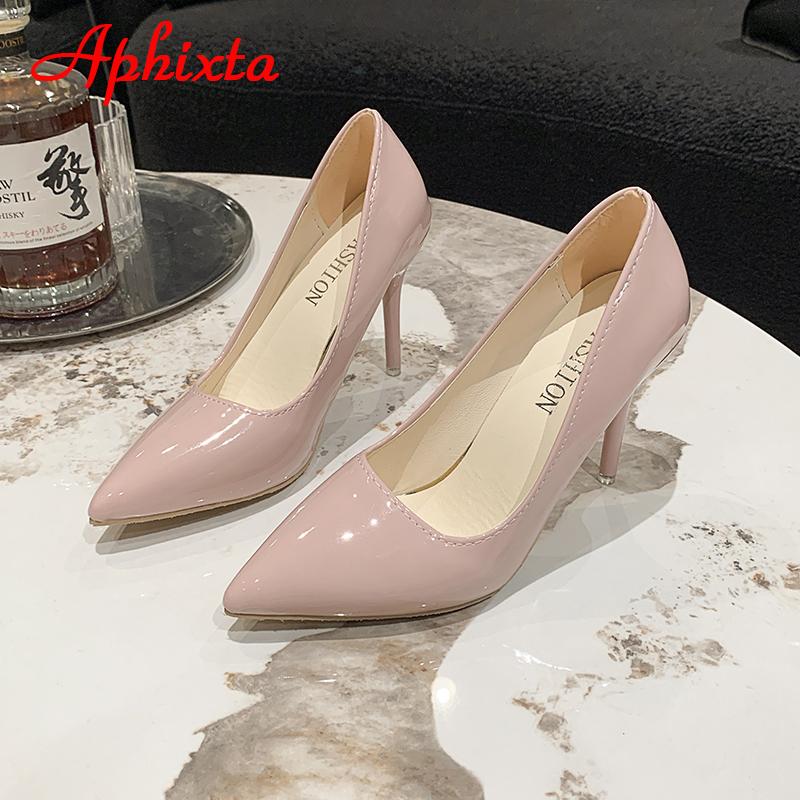 Aphixta 2024 Fluorescent Green Multi-coloured 10cm Super High Stiletto Heels Pumps Women Shoes Pointed Toe Party Big Size 49 50