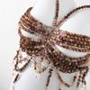 Beaded Tassel Halter Bralette: European & American Style Backless Bandeau.