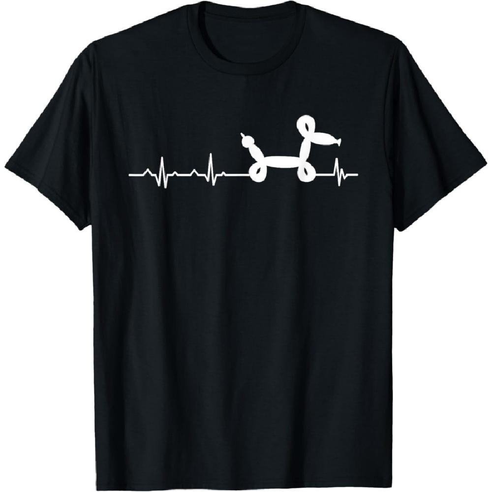 Heartbeat Twisted Dog - Balloon Artist Sculpture Twister T-Shirt for Men Women XXXXXL чёрный