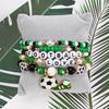World Cup Beaded Football Bracelet Gift Set - Handmade and Stylish Accessories