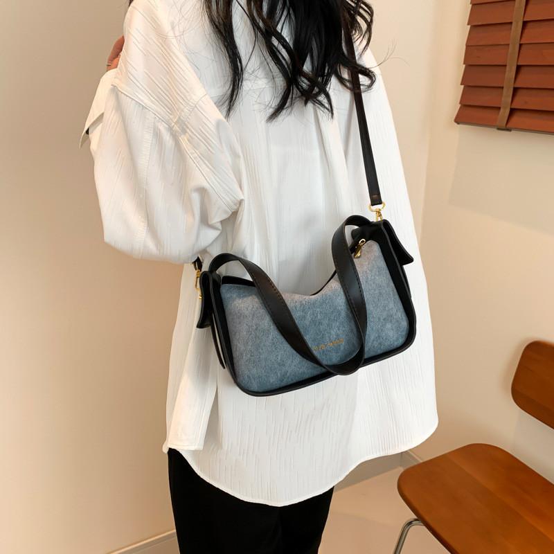 Chic Street Style Shoulder Bag Women's Trendy Retro Underarm Bag 2024 Spring New