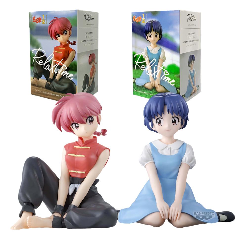 In Stock Original BANDAINAMCO BANPRESTO Ranma 1/2 Relax Time Shampoo Tendou Akane Ranma PVC Figure Model Collector Figurine Toy