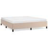 Vidaxl Bed Frame, Color Cappuccino, 160X200 Cm, Faux Leather
