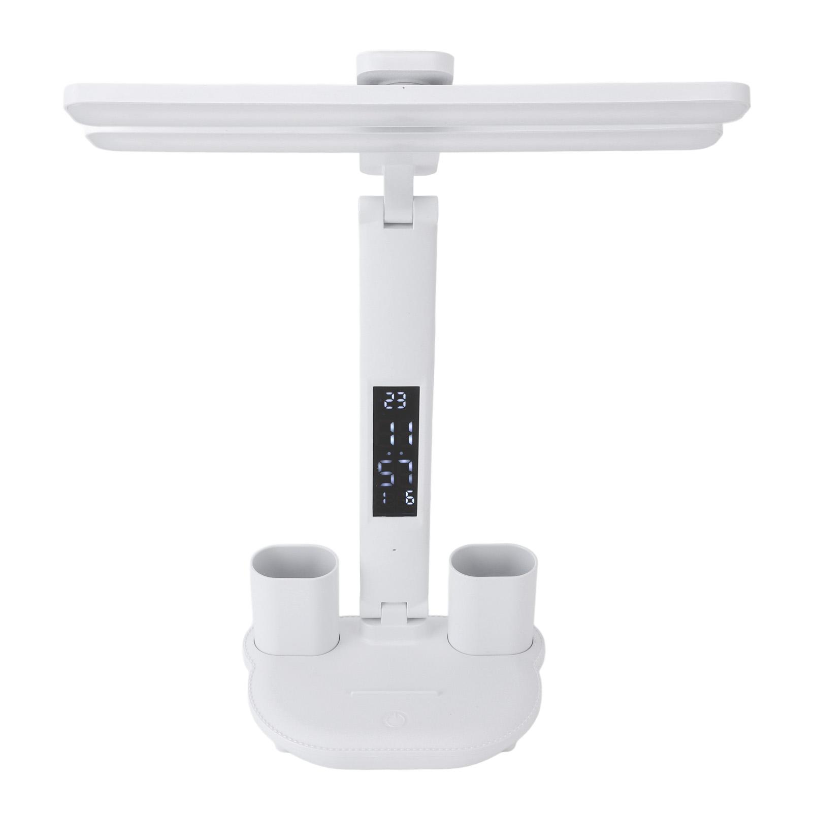 

Светодиодная настольная лампа с аккумулятором 2000 мАч, диммируемая, складная, с подставкой для ручек, настольная лампа для учебы, офиса, красоты