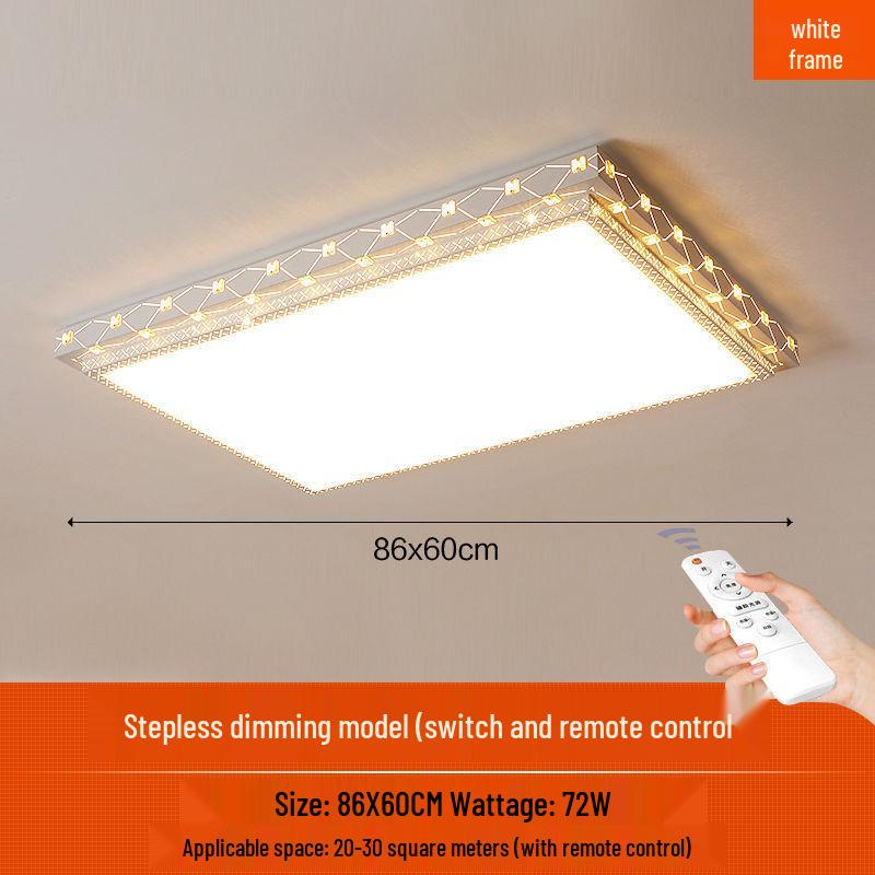 LED Ceiling Light: Simple, Atmospheric Round Fixture for Living Room, Dining Room, Study, and Bedroom.