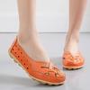 Women's Flats Loafers Leather Driving Shoes Moccasins Comfort Casual Slip On Summer Nurse Shoes for Mother Large Size