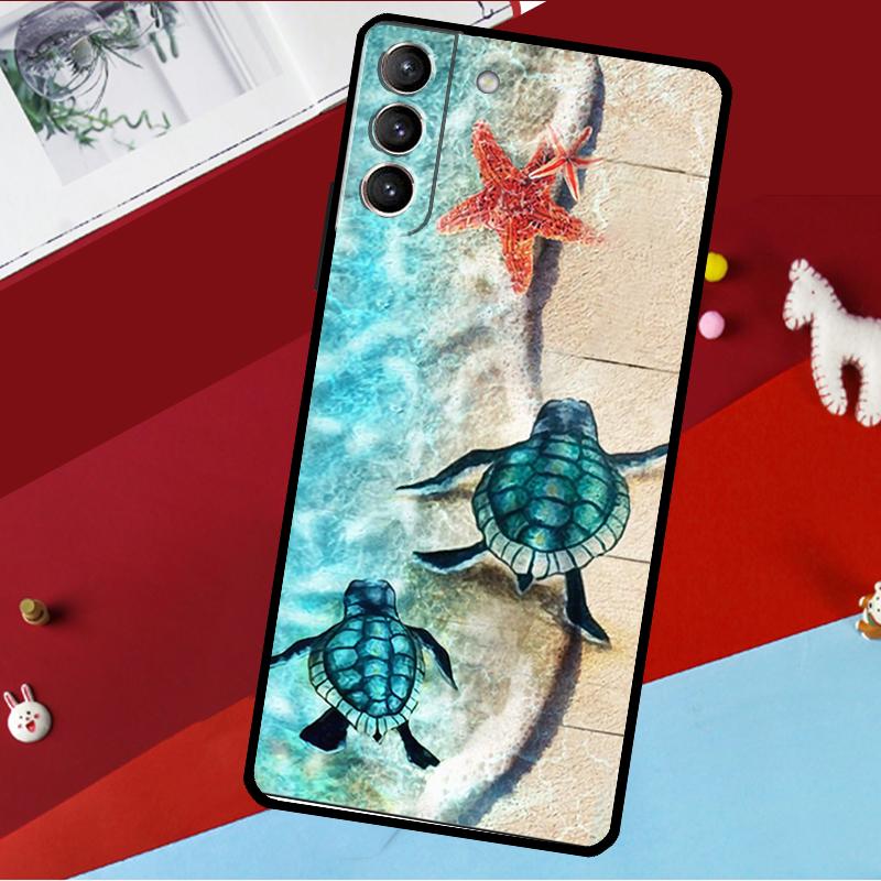 

Sea Turtle Turquoise Oceanlife Case For Samsung Galaxy S23 Ultra S22 S21 S20 FE S8 S9 S10 Plus Note 10 20 Back Cover Shell Galaxy S21