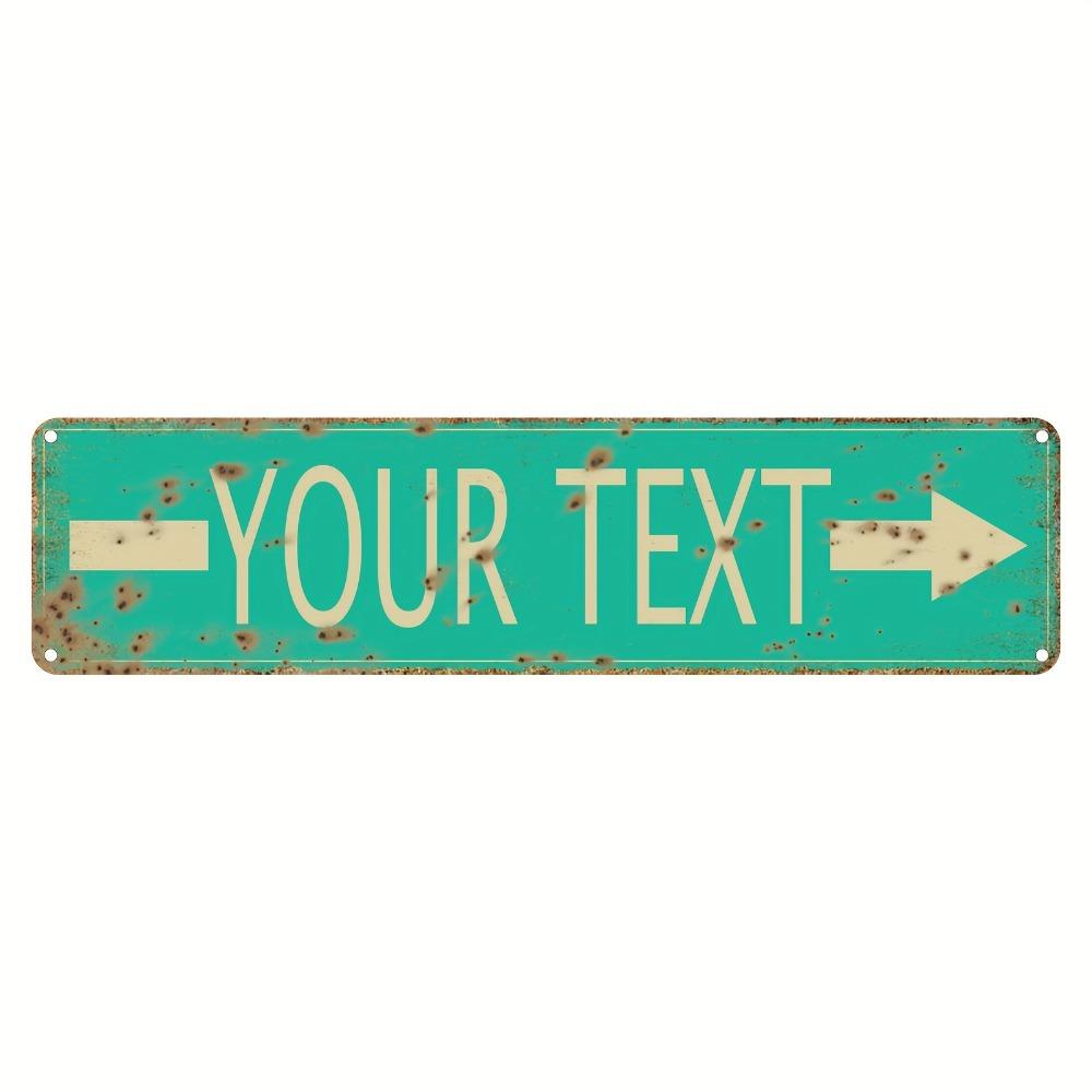 4x16 Inch Customizable Aluminum Street Sign Personalized Wall Plaque Indoor Outdoor Home Decor