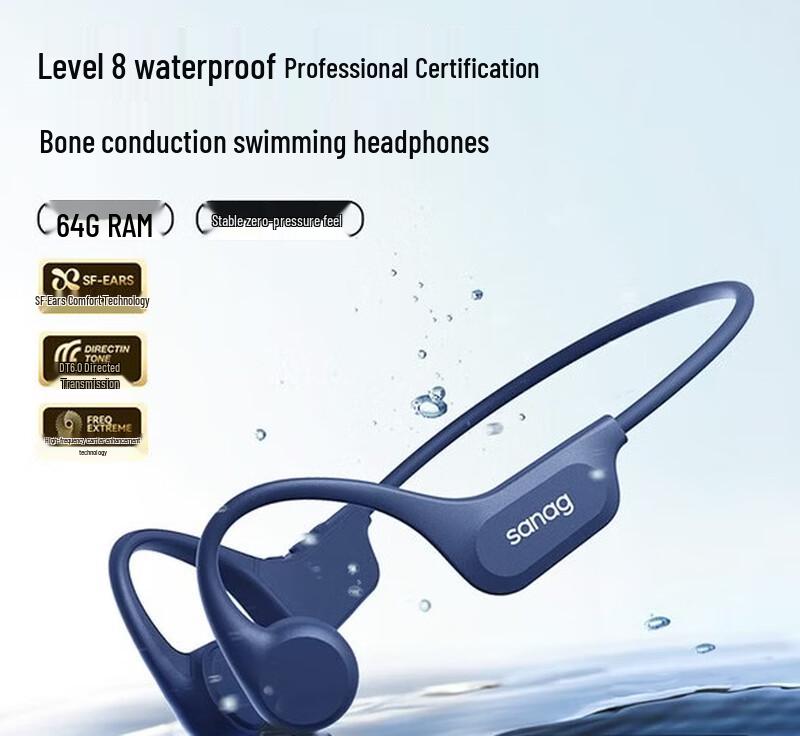 

SANAG B60S ProMax 64GB Bone Conduction Sports Headphones