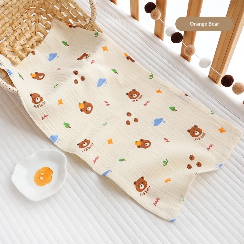 25X50Cm Baby Six-Layer Pure Cotton Gauze Small Towel Face Towel Square Towel Mouth Towel Baby Washcloth