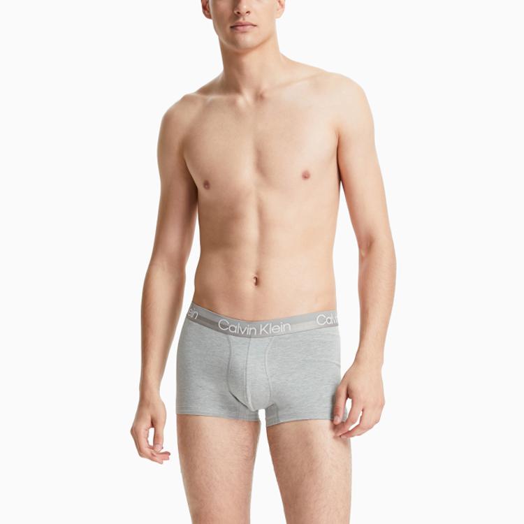 Calvin Klein Minimalist Recycled Letter Logo Waistband Fitted Boxer Briefs 2-Pack Men Underwear NB2972-JKQ