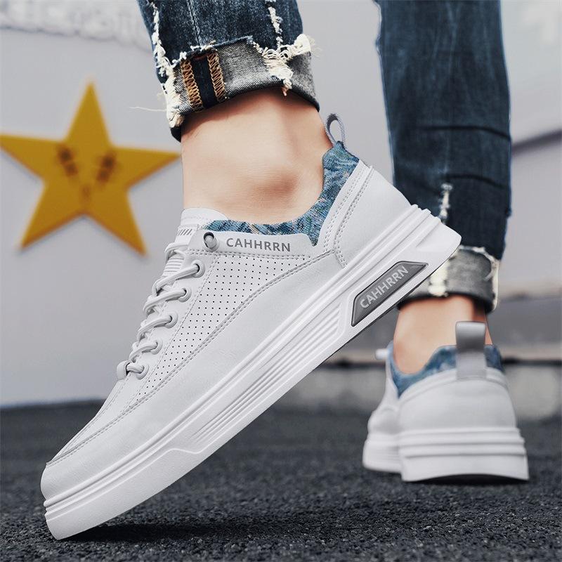 

Spring men s shoes leather board shoes student youth casual little white tide shoes 2025 new versatile single shoes men s 39