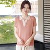 Mother's Day Loose Summer Knit T-Shirt for Middle-Aged and Elderly Women