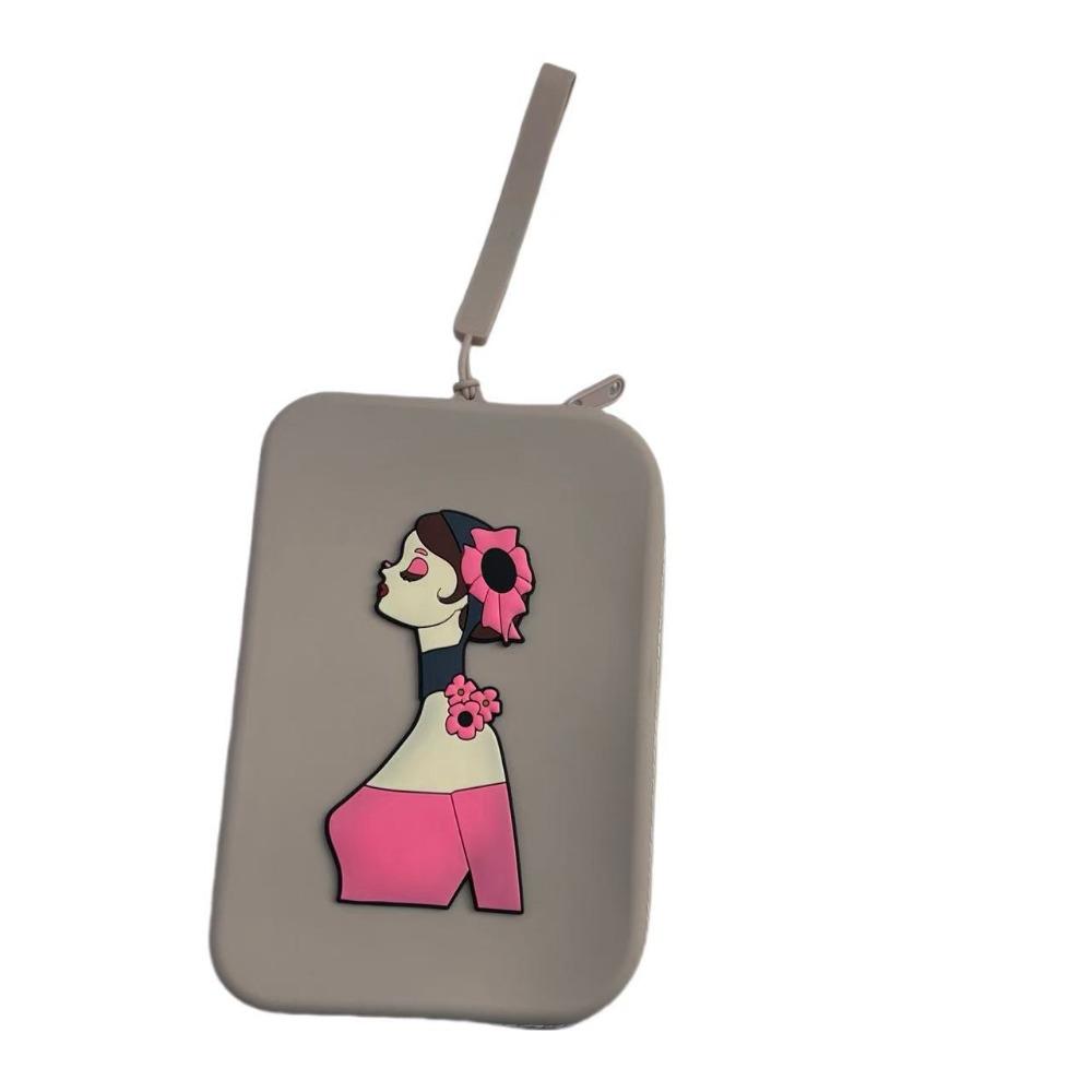 

Мультяшная косметичка для помады, квадратный кошелек для монет, креативный чехол для макияжа, женская