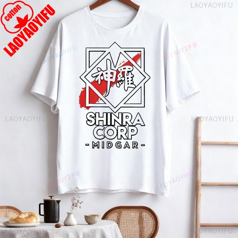 Final Fantasy 7 Sephiroth Soldier Materia Tifa Video Game Shinra Electric Power Company Men Printed T-shirt Chocobo Short Sleeve