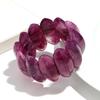 Vintage Acrylic Amber Elastic Geometric Bracelets Bangles for Women Stretchy Resin Big Cuff Bracelet Designer Jewelry 2025