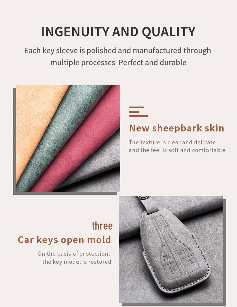 Compatible Key Shell for Hongqi H5, E-HS9, HS5, H9, EQM5, HS7 Car Interior Accessories