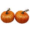 Faux Pumpkin Styling Accent for Harvest Arrangements, Textured Finish Feature for Shelf Use, Thanksgiving Setups and Fall Home Groupings