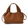 Design Soft Frosted Faux Suede Cloud HandBag Autumn/winter Vintage Magnetic Clasp Simple Commuter Shoulder Crossbody Bag