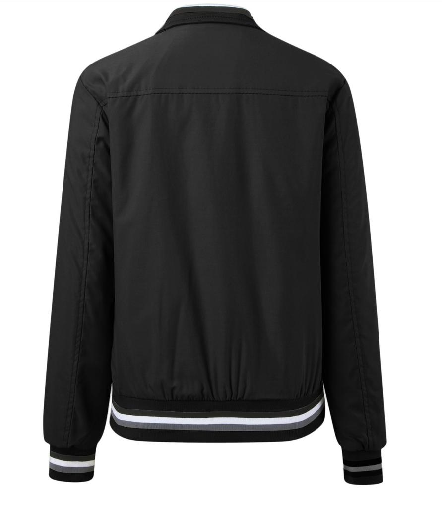 Leichte bunte Baseballjacke für Damen, lässige Herbst-Oberbekleidung mit Taschen