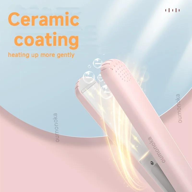 1PC  Hair Straightener Styling Appliances Hot Combs Tools Heated Flat Iron Beard Styler Professional Brush Curling Iron