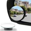 LivTee Blind Spot Mirror 2" Round HD Glass Frameless Rear View Mirror Exterior Accessories