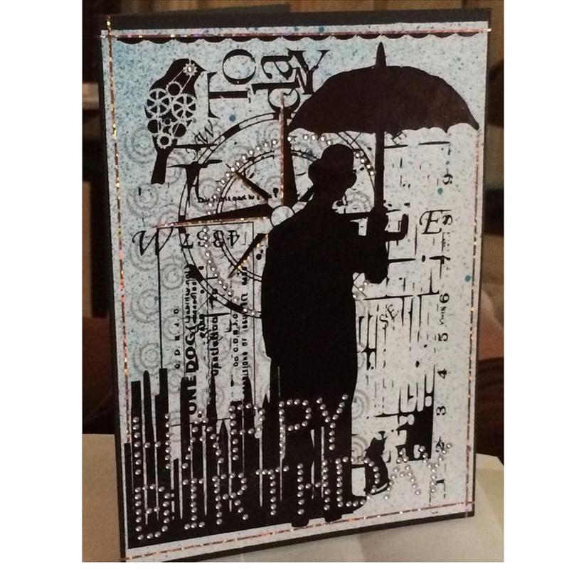 METAL CUTTING DIES Umbrella Men's Back DIY Scrapbooking Paper Craft Emboss Knife Mould