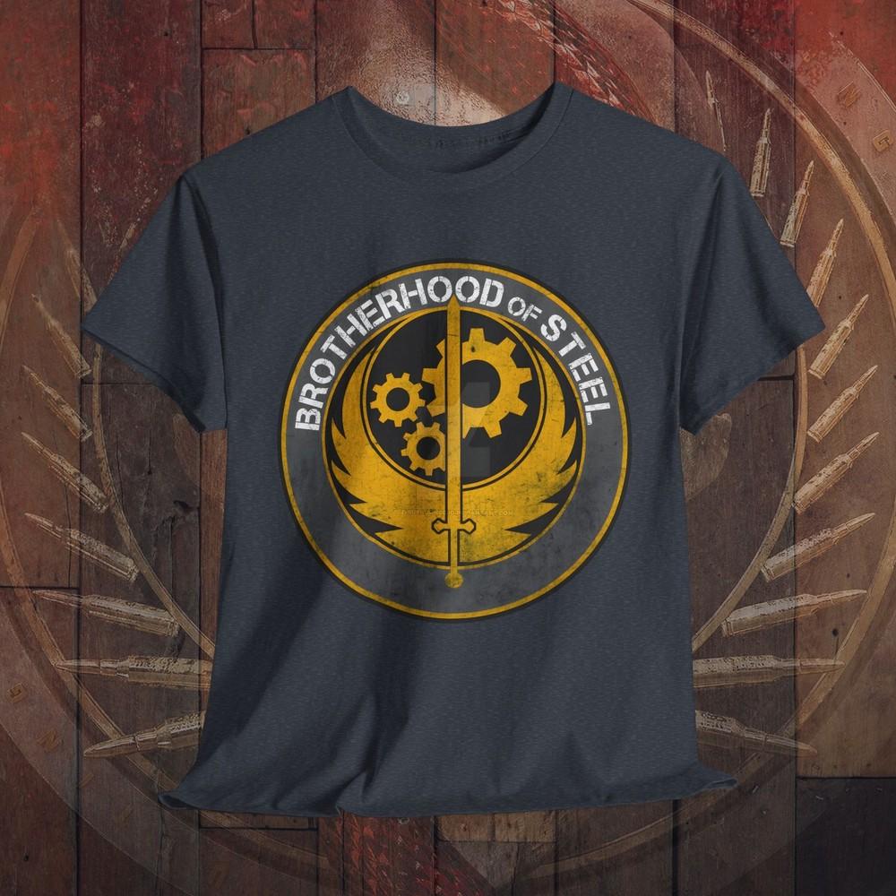 

Brotherhood of Steel T-Shirt, Gaming Tee Shirt,Gaming Fan Gift, S-5XL Gaming Tee 3XL