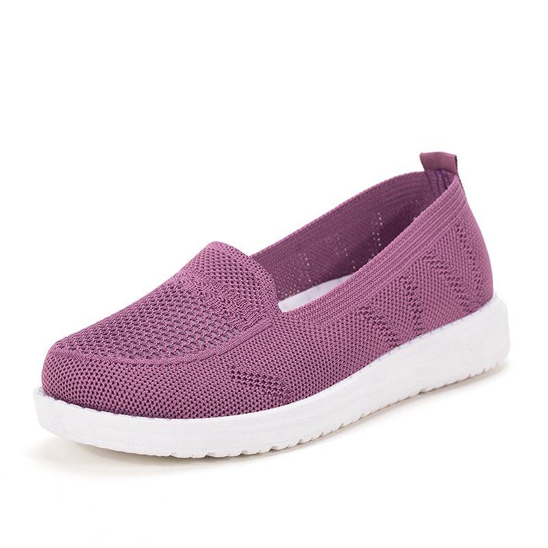 Summer new Beijing cloth shoes women's mesh breathable women's casual shoes soft sole comfortable mesh shoes flat shoes