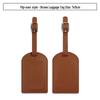 Customizable PU Leather Luggage Tag with Anti-Lost Feature and Airplane Design