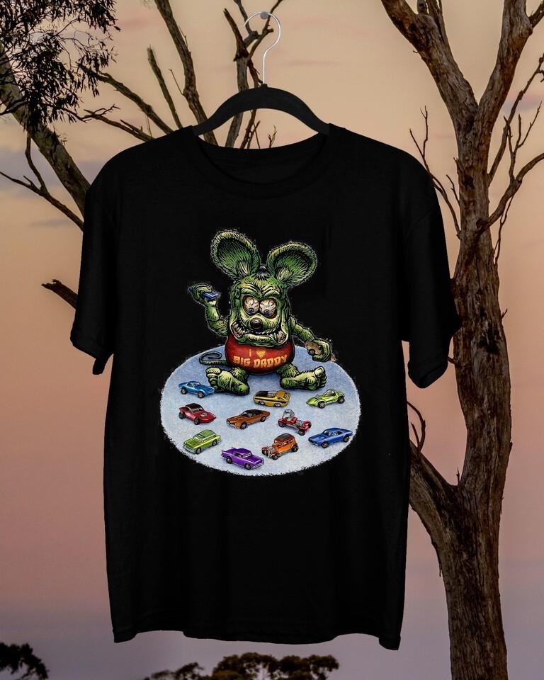 Love Ed Roth Rat Fink Cotton Gift For Fan Black Shirt S345XL Unisex T-Shirt L