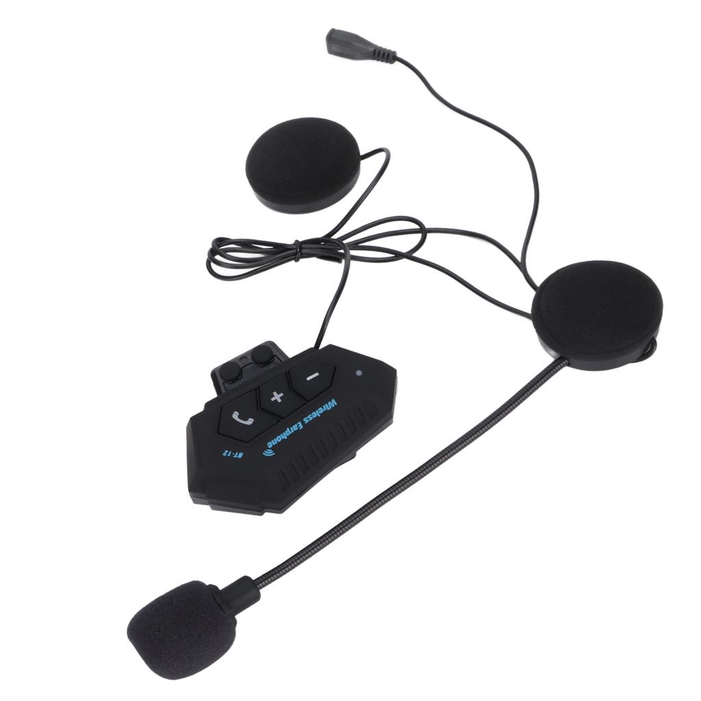 Motorcycle Bluetooth Earphone Helmet Bluetooth Intercom Headset with Automatic Answering Hands Free