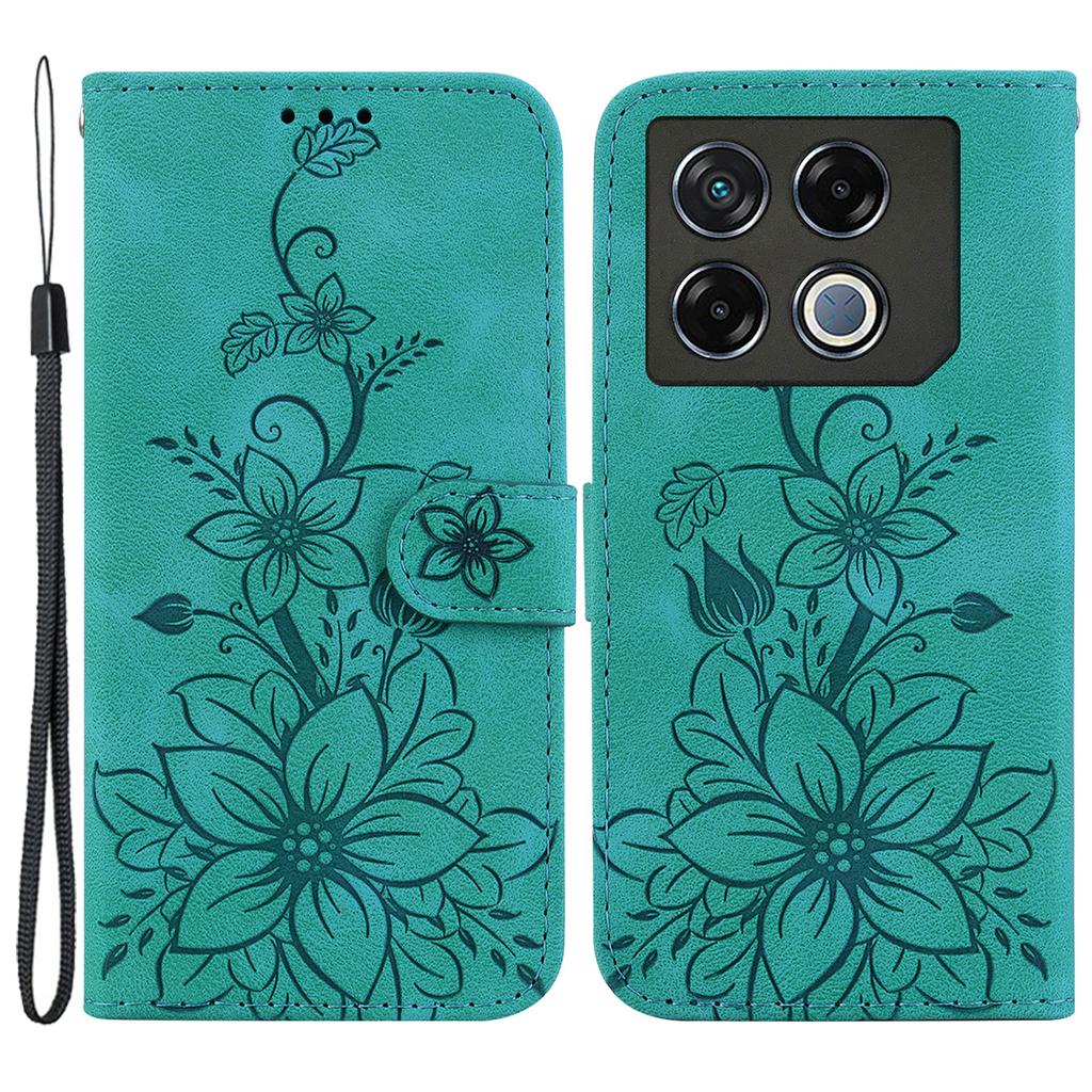 For Infinix GT 20 Pro 5G Case Lily Pattern Leather Flip Wallet Phone Cover