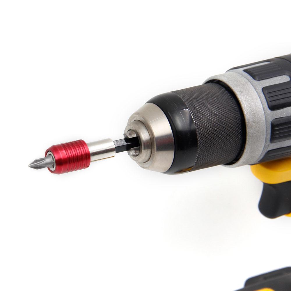 60-300mm Sechskant-Verlängerung Schnellspanner Selbstverriegelnde Verbindungsstange Roter Schraubenkopf Verlängerungsstange Elektrowerkzeug-Zubehörset