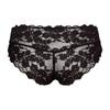 Hanro High Cut Lace Midi Brief  70906   Black Beauty   Deep Poppy 