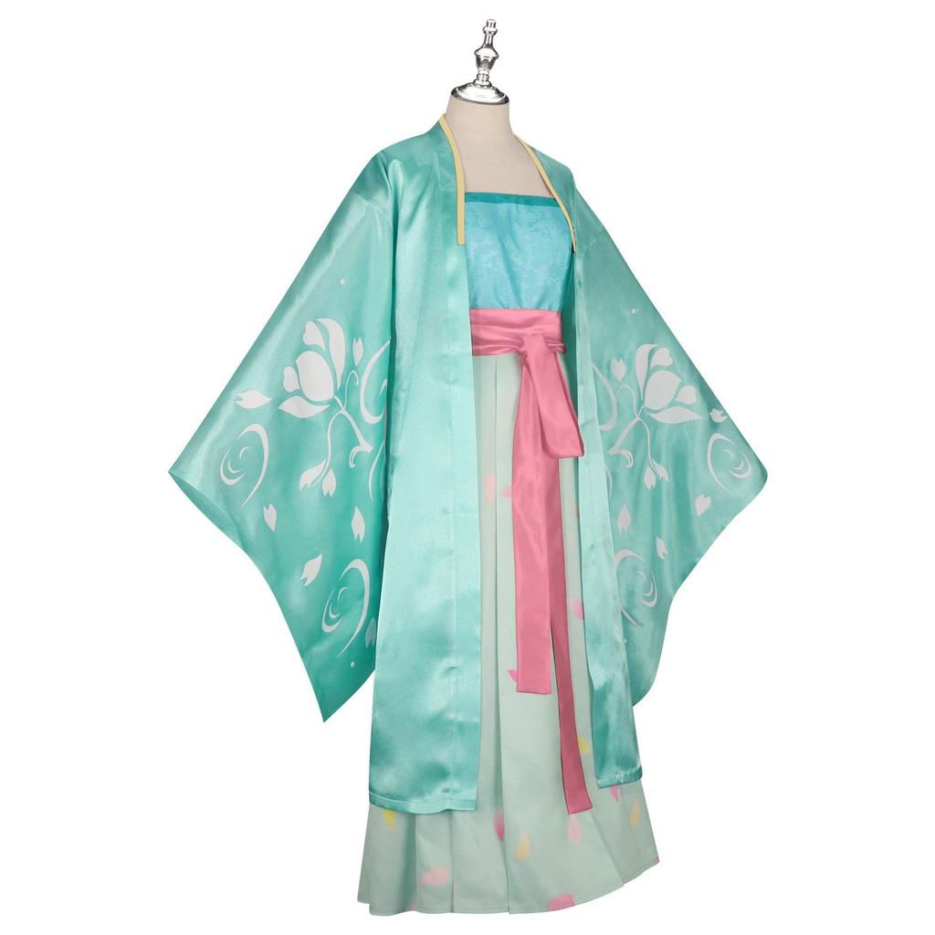 Whispering Chinese ancient style anime costumes of a pharmacy girl, role-playing for Halloween parties and anime exhibitions